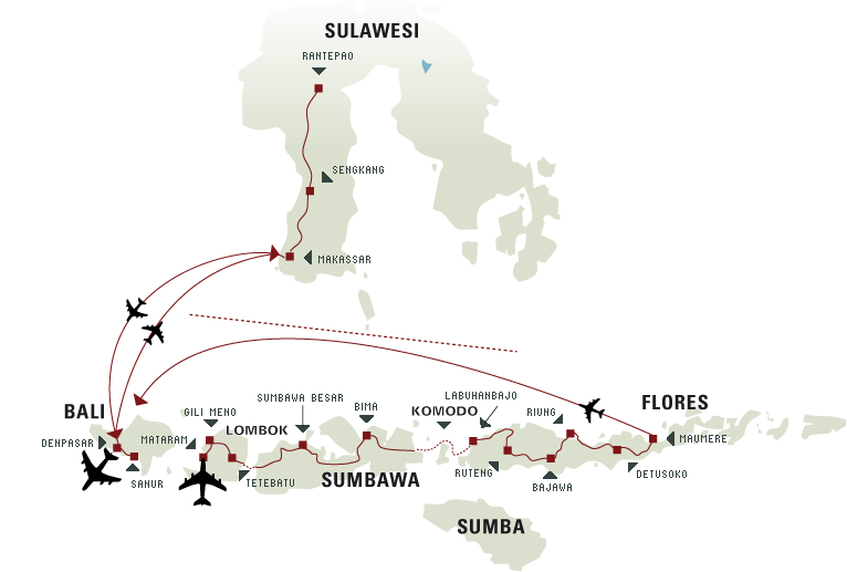 kleine sunda eilanden kaart